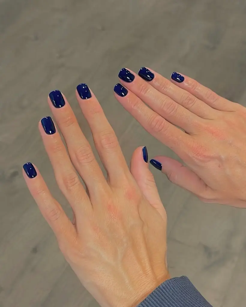 Midnight Blue nails