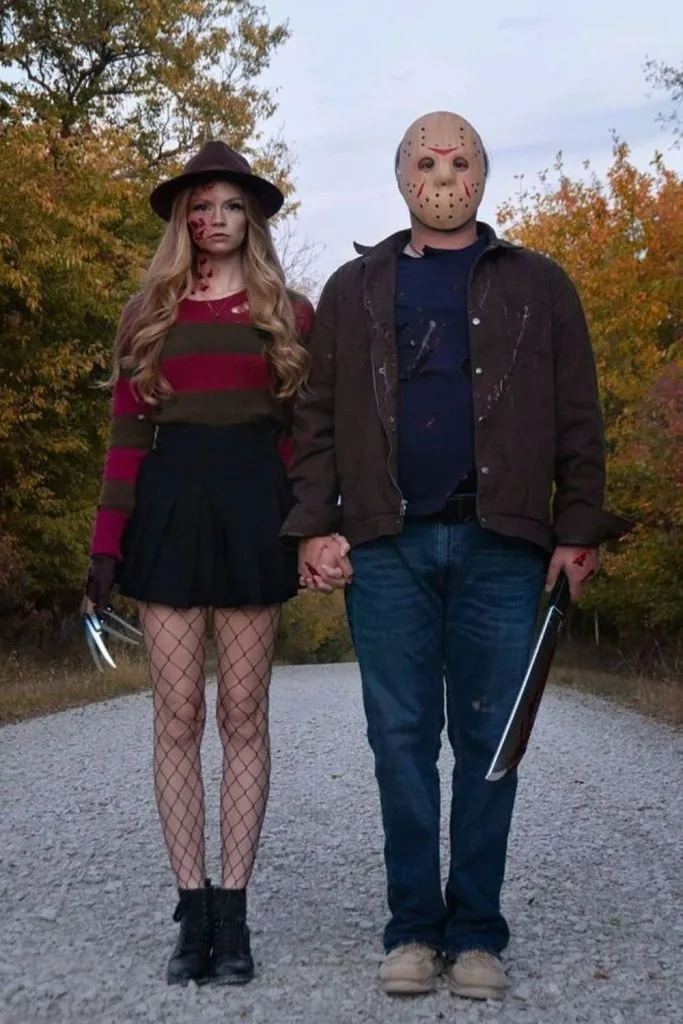 Freddy Krueger and Jason Voorhees couples Halloween costume