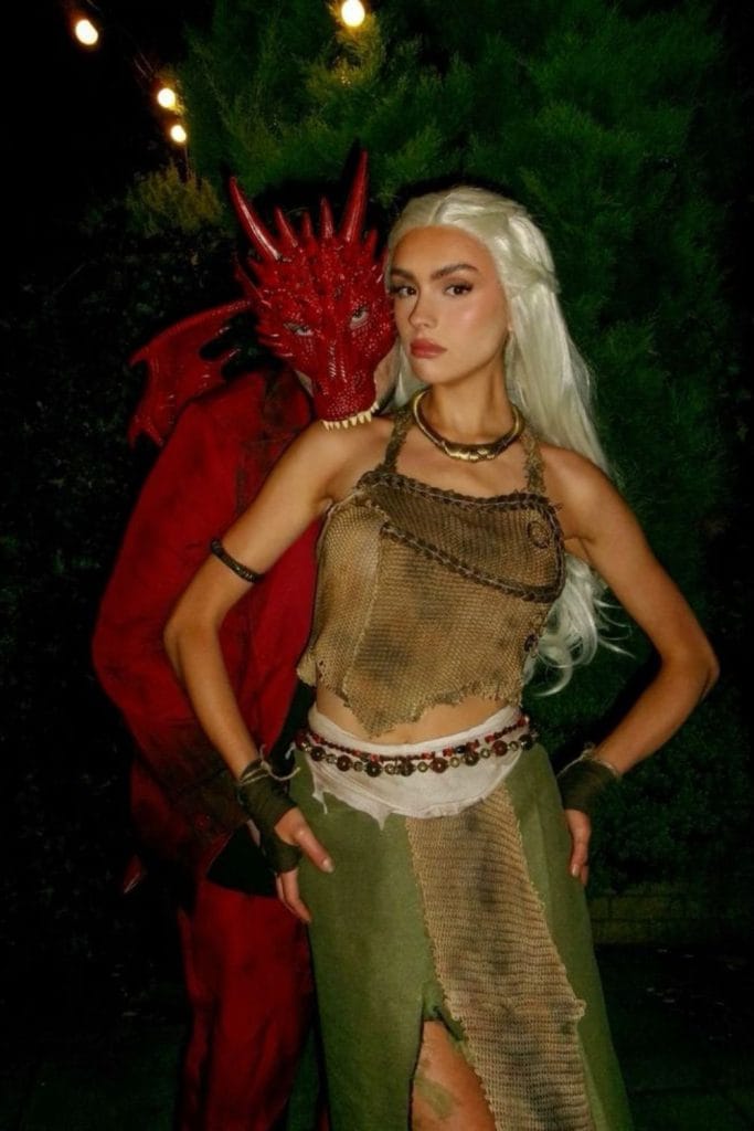 Khaleesi and dragon Game of Thrones couples Halloween costume