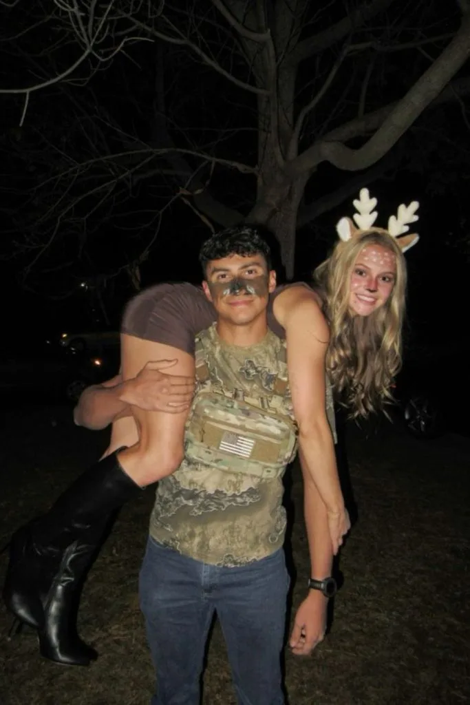 Hunter and deer couples Halloween costume
