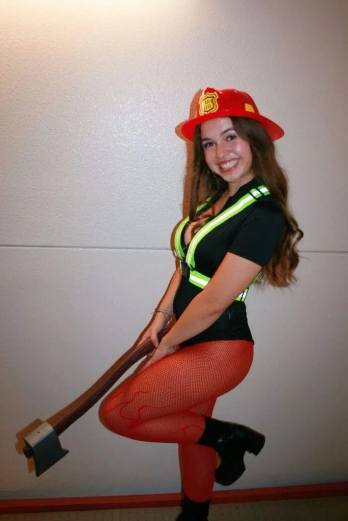 Female firefighter Halloween costume