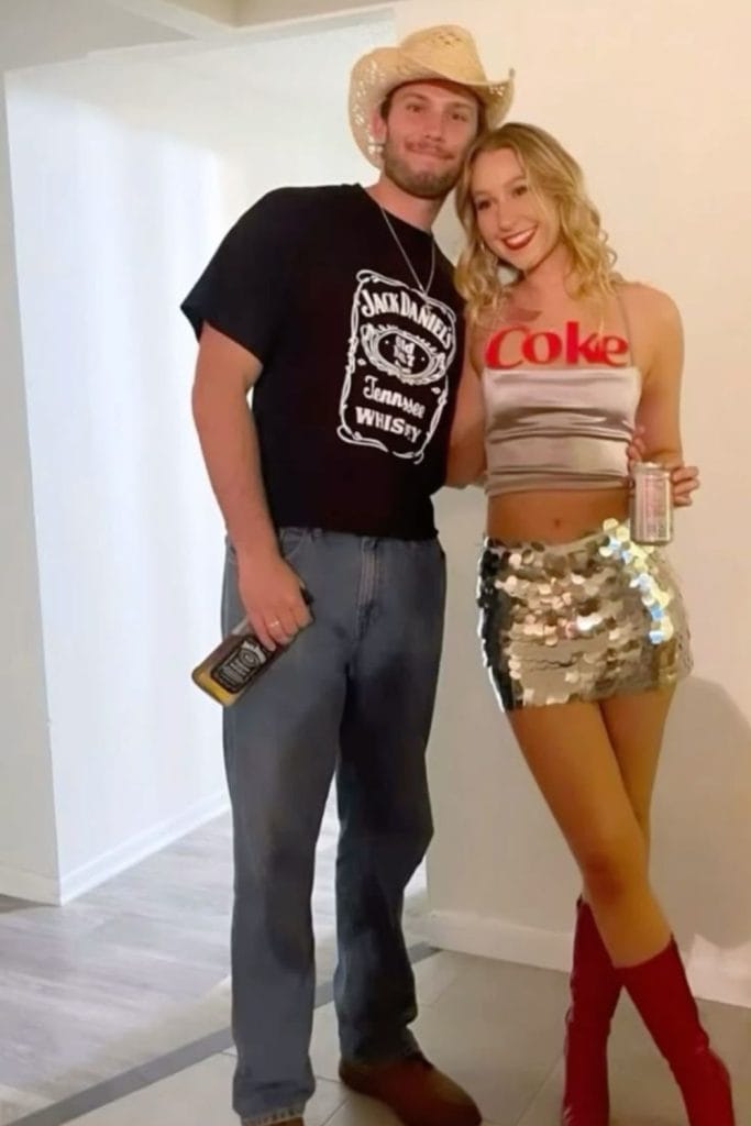 Jack Daniels and Coke couples Halloween costume